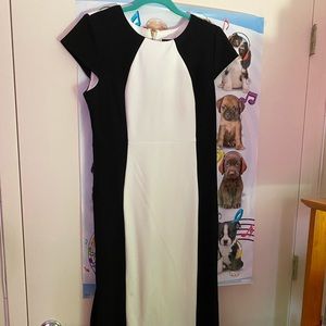 Ronnie Nicole black and white dress